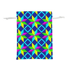 Pattern Star Abstract Background Lightweight Drawstring Pouch (m) by Ravend