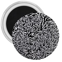 Flames Fire Pattern Digital Art 3  Magnets by Ravend
