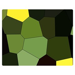 Mosaic Structure Background Tile Two Sides Premium Plush Fleece Blanket (medium) by Ravend