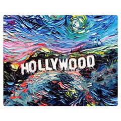 Hollywood Art Starry Night Van Gogh Two Sides Premium Plush Fleece Blanket (medium) by Modalart