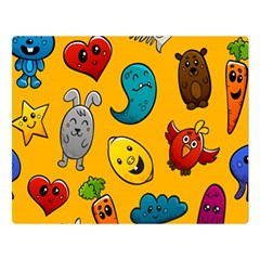 Graffiti Characters Seamless Ornament Two Sides Premium Plush Fleece Blanket (large) by Bedest
