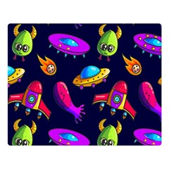 Space Pattern Two Sides Premium Plush Fleece Blanket (large) by Bedest