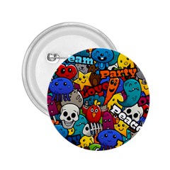 Graffiti Characters Seamless Pattern 2 25  Buttons by Bedest