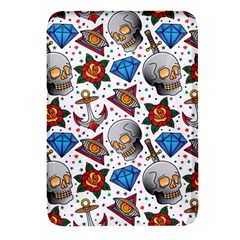 Full Color Flash Tattoo Patterns Rectangular Glass Fridge Magnet (4 Pack) by Bedest