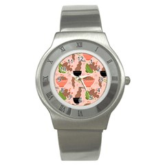 Japanese Street Food Soba Noodle In Bowl Stainless Steel Watch by Pakjumat