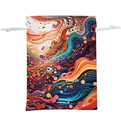 Pattern Abstract Lightweight Drawstring Pouch (xl) by Pakjumat
