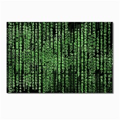 Matrix Technology Tech Data Digital Network Postcards 5  X 7  (pkg Of 10) by Pakjumat