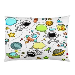 Sketch Cartoon Space Set Pillow Case by Hannah976