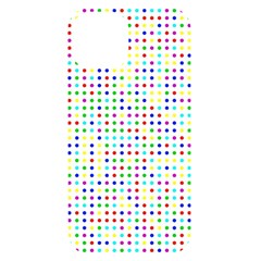 Dots Color Rows Columns Background Iphone 14 Black Uv Print Case by Hannah976