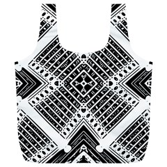 Pattern Tile Repeating Geometric Full Print Recycle Bag (xl) by Hannah976