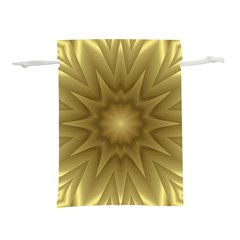 Background Pattern Golden Yellow Lightweight Drawstring Pouch (m) by Hannah976
