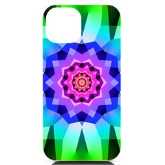 Ornament Kaleidoscope Iphone 14 Black Uv Print Case by Hannah976