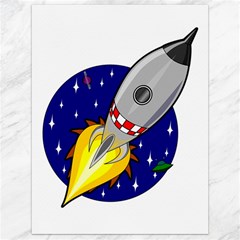 Rocket Ship Launch Vehicle Moon Canvas 18  X 24  by Sarkoni