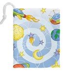 Science Fiction Outer Space Drawstring Pouch (4XL) Back