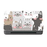 Cute Cats Seamless Pattern Memory Card Reader with CF Front