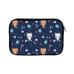 Cute Astronaut Cat With Star Galaxy Elements Seamless Pattern Apple Ipad Mini Zipper Cases by Grandong