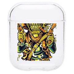 Cowboy Skeleton With Gun Illustration Hard Pc Airpods 1/2 Case by Sarkoni