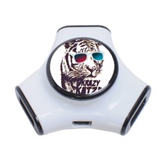 Krazy Katz 3d Tiger Roar Animal 3-port Usb Hub by Sarkoni