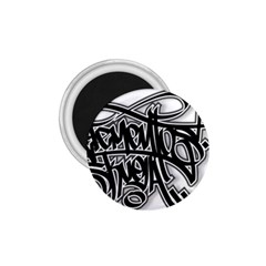 Hip Hop Music Drawing Art Graffiti 1 75  Magnets by Sarkoni