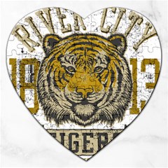 1813 River City Tigers Athletic Department Jigsaw Puzzle (heart) by Sarkoni