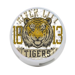 1813 River City Tigers Athletic Department 4-port Usb Hub (one Side) by Sarkoni