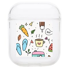 Doodle Fun Food Drawing Cute Soft Tpu Airpods 1/2 Case by Apen