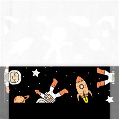 Astronaut Space Rockets Spaceman Rectangular Jigsaw Puzzl by Ravend