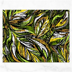 Foliage Pattern Texture Background Rectangular Jigsaw Puzzl by Ravend