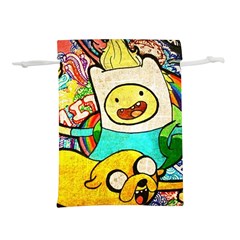 Painting Illustration Adventure Time Psychedelic Art Lightweight Drawstring Pouch (m) by Sarkoni