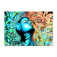 Color Detail Dream Fantasy Neon Psychedelic Teaser Sticker A4 (10 Pack) by Sarkoni