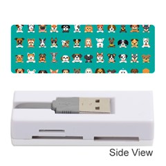 Different Type Vector Cartoon Dog Faces Memory Card Reader (stick) by Bedest