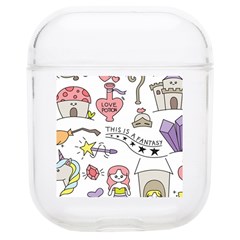 Fantasy Things Doodle Style Vector Illustration Soft Tpu Airpods 1/2 Case by Bedest