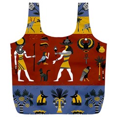 Ancient Egyptian Religion Seamless Pattern Full Print Recycle Bag (xl) by Hannah976