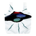 Alien Unidentified Flying Object Ufo Full Print Recycle Bag (L) Front