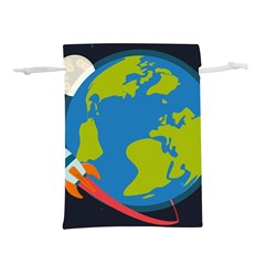 Spaceship Design Lightweight Drawstring Pouch (s) by Bedest