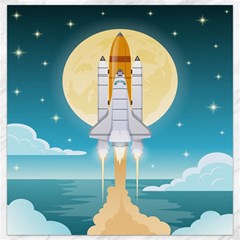 Space Exploration Illustration Canvas 12  X 12  by Bedest