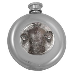 Han Solo In Carbonite Round Hip Flask (5 Oz) by Sarkoni