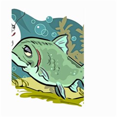 Fish Hook Worm Bait Water Hobby Large Garden Flag (two Sides) by Sarkoni