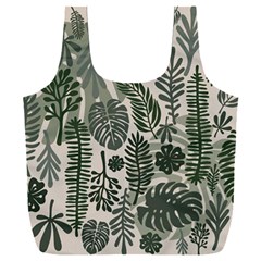 Plants Leaves Boho Botany Foliage Full Print Recycle Bag (xxxl) by Bedest