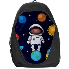 Boy Spaceman Space Rocket Ufo Planets Stars Backpack Bag by Ndabl3x