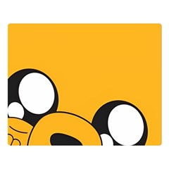 Adventure Time Cartoon Face Funny Happy Toon Two Sides Premium Plush Fleece Blanket (large) by Bedest