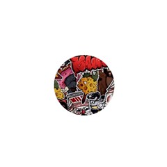 Stickerbomb Crazy Graffiti Graphite Monster 1  Mini Buttons by Bedest