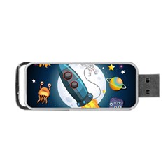 Spaceship Astronaut Space Portable Usb Flash (one Side) by Hannah976