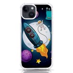 Spaceship Astronaut Space iPhone 14 TPU UV Print Case Front