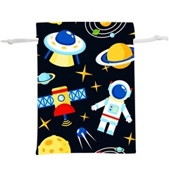 Space Seamless Pattern Cartoon Art Lightweight Drawstring Pouch (xl) by Hannah976