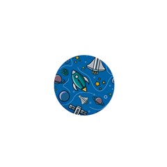 About Space Seamless Pattern 1  Mini Buttons by Hannah976