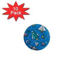 About Space Seamless Pattern 1  Mini Magnet (10 Pack)  by Hannah976