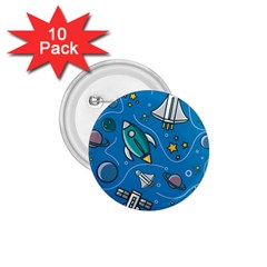About Space Seamless Pattern 1 75  Buttons (10 Pack) by Hannah976