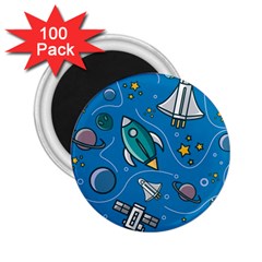 About Space Seamless Pattern 2 25  Magnets (100 Pack)  by Hannah976