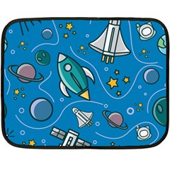 About Space Seamless Pattern Fleece Blanket (mini) by Hannah976